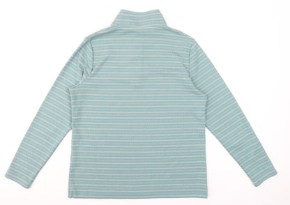 Womens UK Size 12 Bonmarché Green Henley Sweatshirt