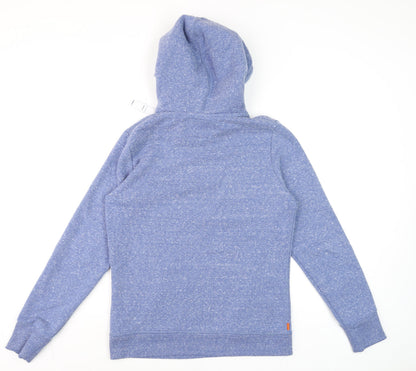 Womens UK Size 12 Superdry Blue Pullover Hoodie