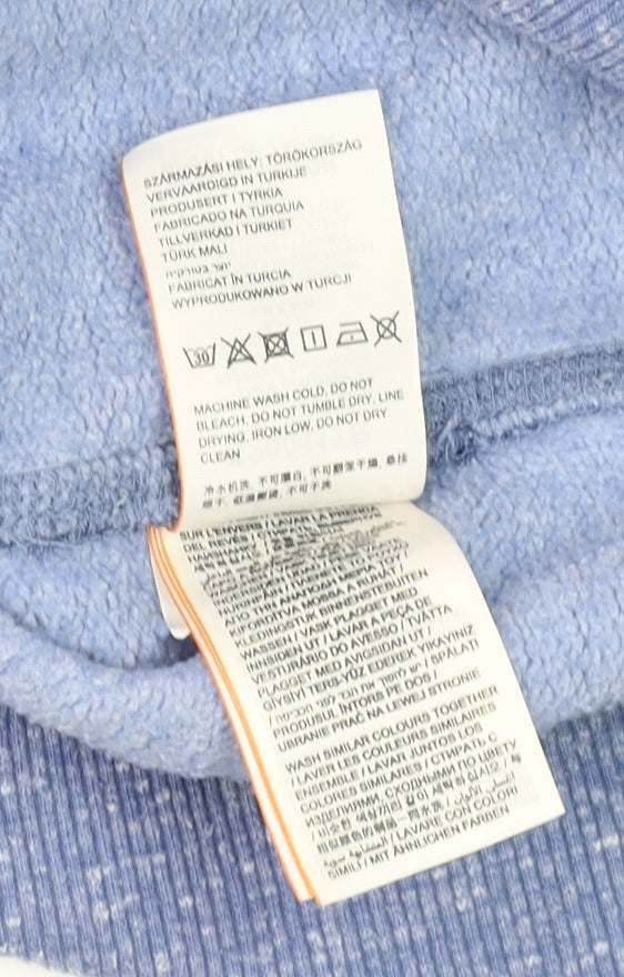 Womens UK Size 12 Superdry Blue Pullover Hoodie