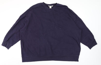 Unisex Adults UK Size XL Monki Blue Pullover Sweatshirt