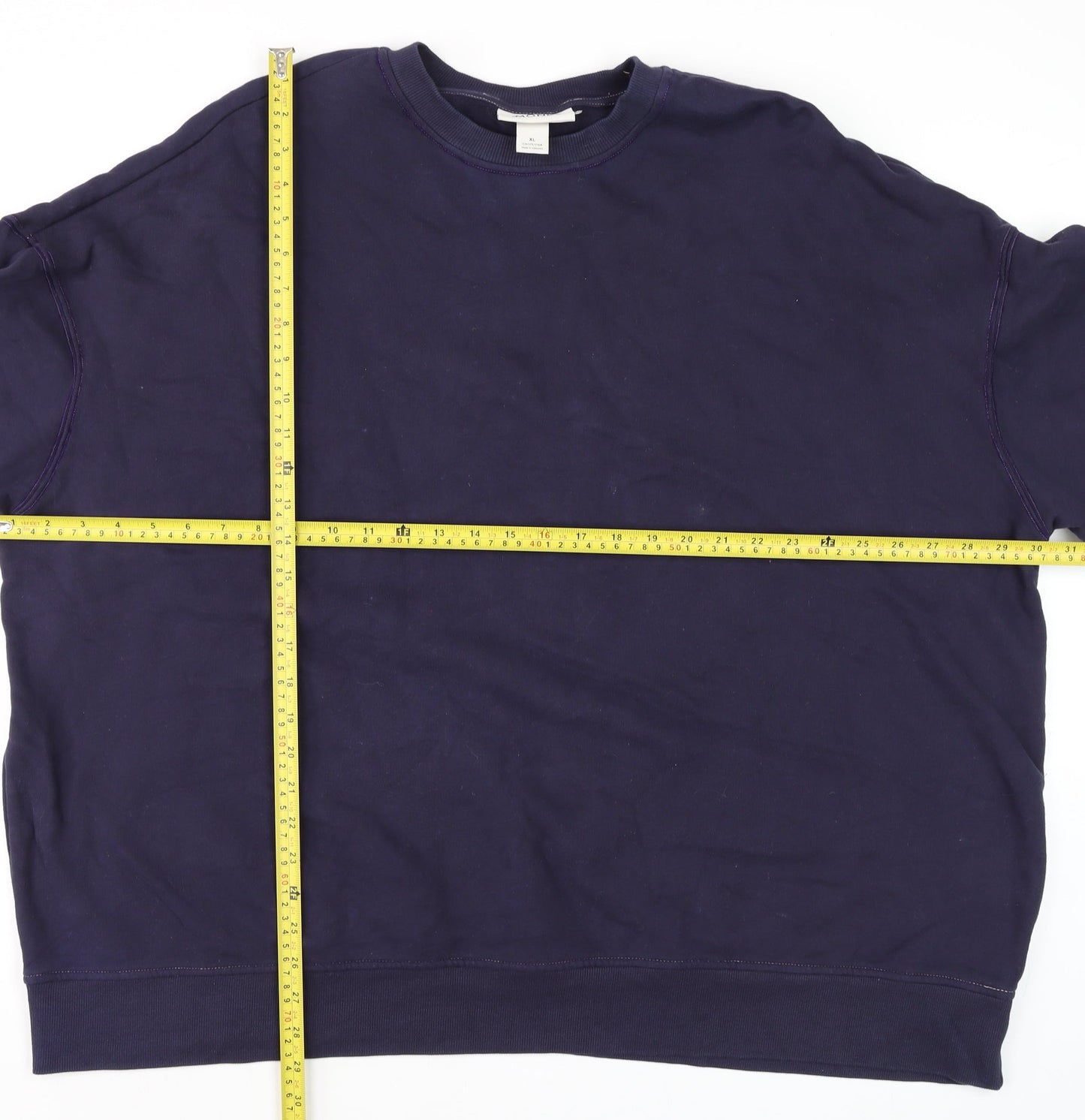 Unisex Adults UK Size XL Monki Blue Pullover Sweatshirt