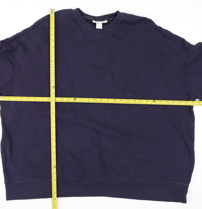 Unisex Adults UK Size XL Monki Blue Pullover Sweatshirt