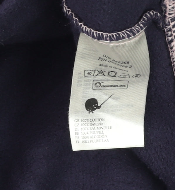 Unisex Adults UK Size XL Monki Blue Pullover Sweatshirt
