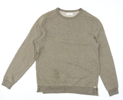 Mens UK Size S River Island Beige Pullover Sweatshirt