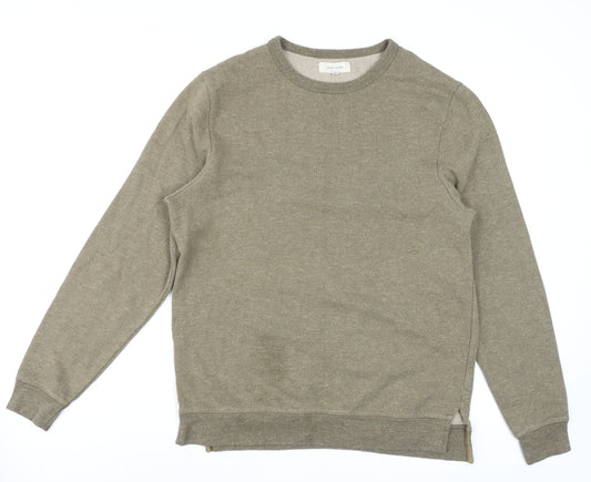 Mens UK Size S River Island Beige Pullover Sweatshirt