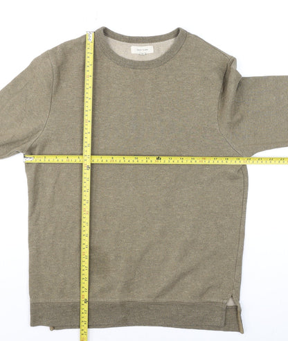 Mens UK Size S River Island Beige Pullover Sweatshirt