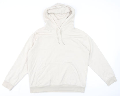 Mens UK Size M H&M Beige Pullover Hoodie