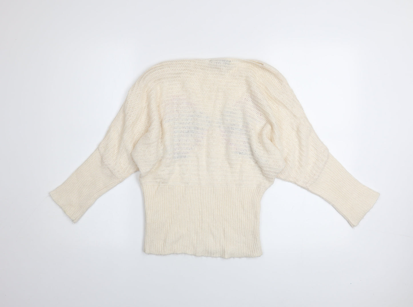 Womens UK Size 12 Jane Norman Ivory Pullover Jumper