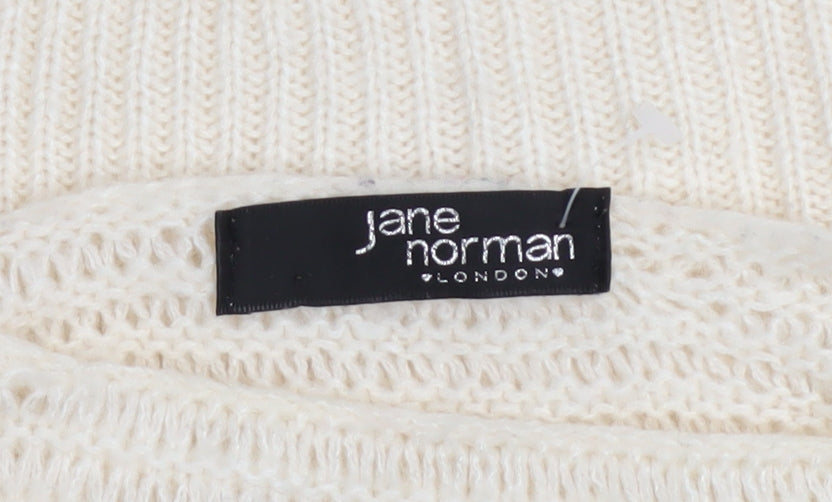 Womens UK Size 12 Jane Norman Ivory Pullover Jumper