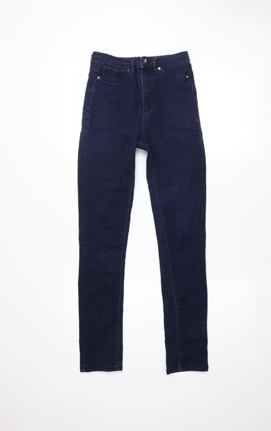 Womens UK Size 8 Gallery Slim Fit Skinny Blue Jeans