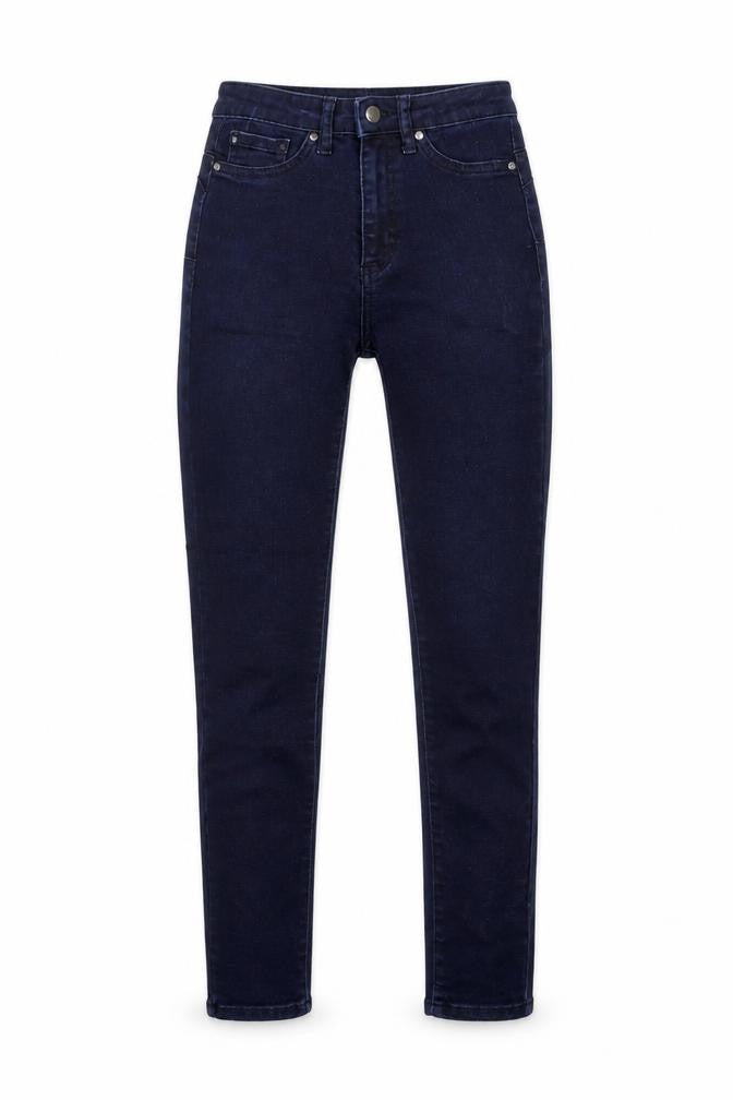 Front view of Gallery Women’s Blue Skinny Jeans UK 8 Dark Wash Classic Denim