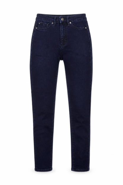 Front view of Gallery Women’s Blue Skinny Jeans UK 8 Dark Wash Classic Denim