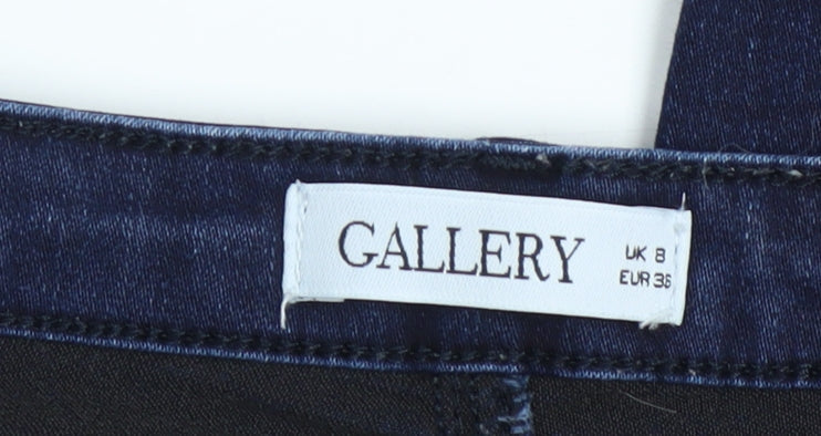 Womens UK Size 8 Gallery Slim Fit Skinny Blue Jeans