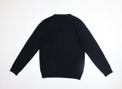 Mens UK Size M NEXT Blue Pullover Jumper