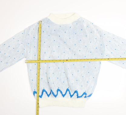 Mens UK Size M Cabin Creek Blue Pullover Jumper