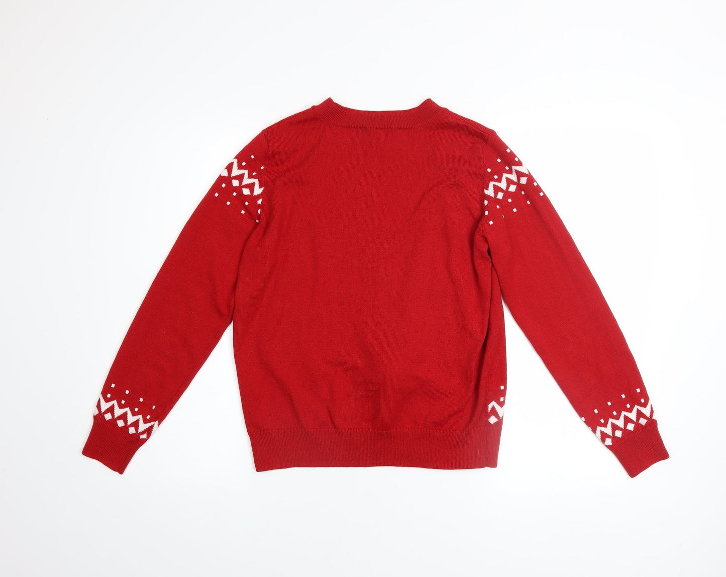 Womens UK Size XS H&M Red Pullover Jumper