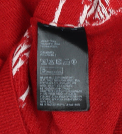 Womens UK Size XS H&M Red Pullover Jumper