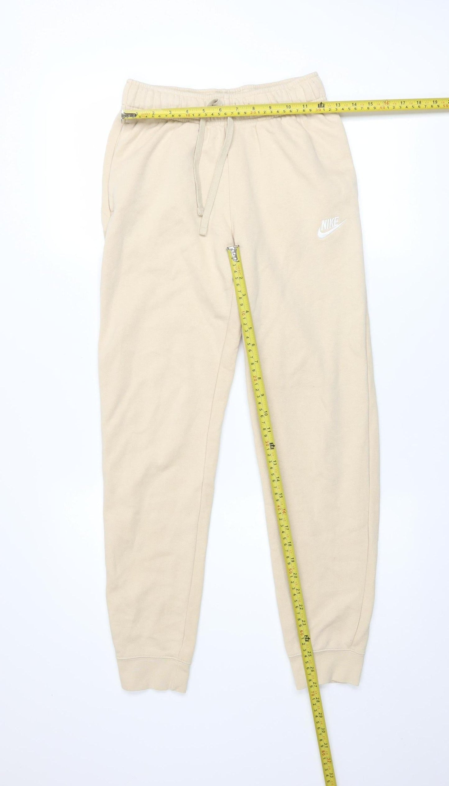 Mens UK Size XS Nike Regular Fit Jogger Beige Trousers
