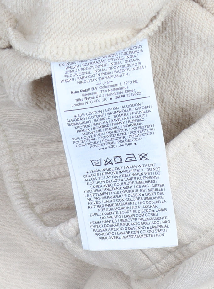 Mens UK Size XS Nike Regular Fit Jogger Beige Trousers