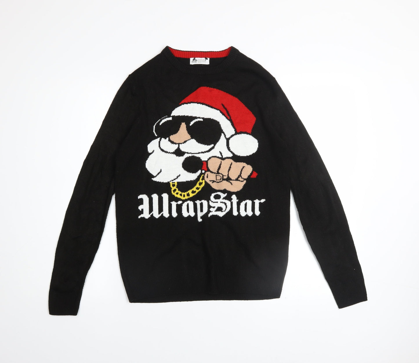 Boys UK Size 12-14 Years H&M Black Pullover Jumper
