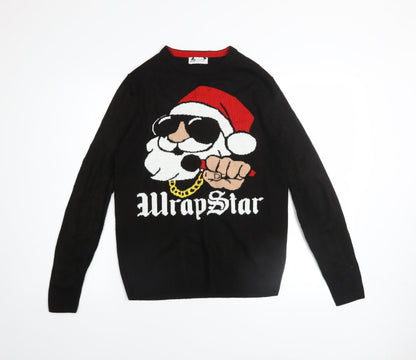 Boys UK Size 12-14 Years H&M Black Pullover Jumper