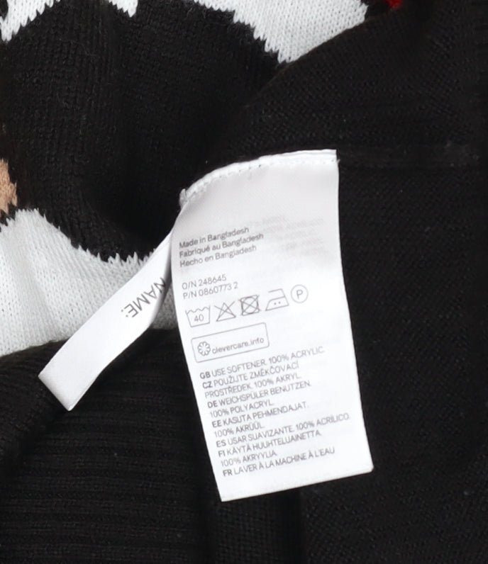 Boys UK Size 12-14 Years H&M Black Pullover Jumper