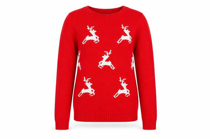 Womens UK Size 4 Boohoo Red Pullover Jumper