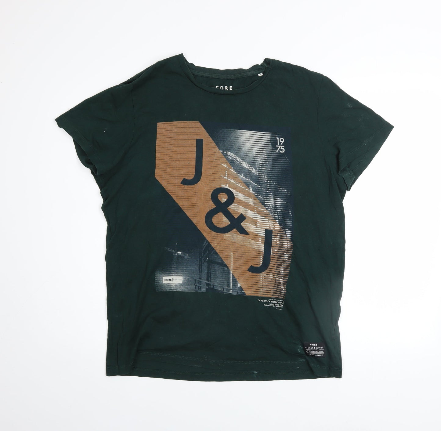 Mens UK Size L JACK & JONES Green  T-Shirt