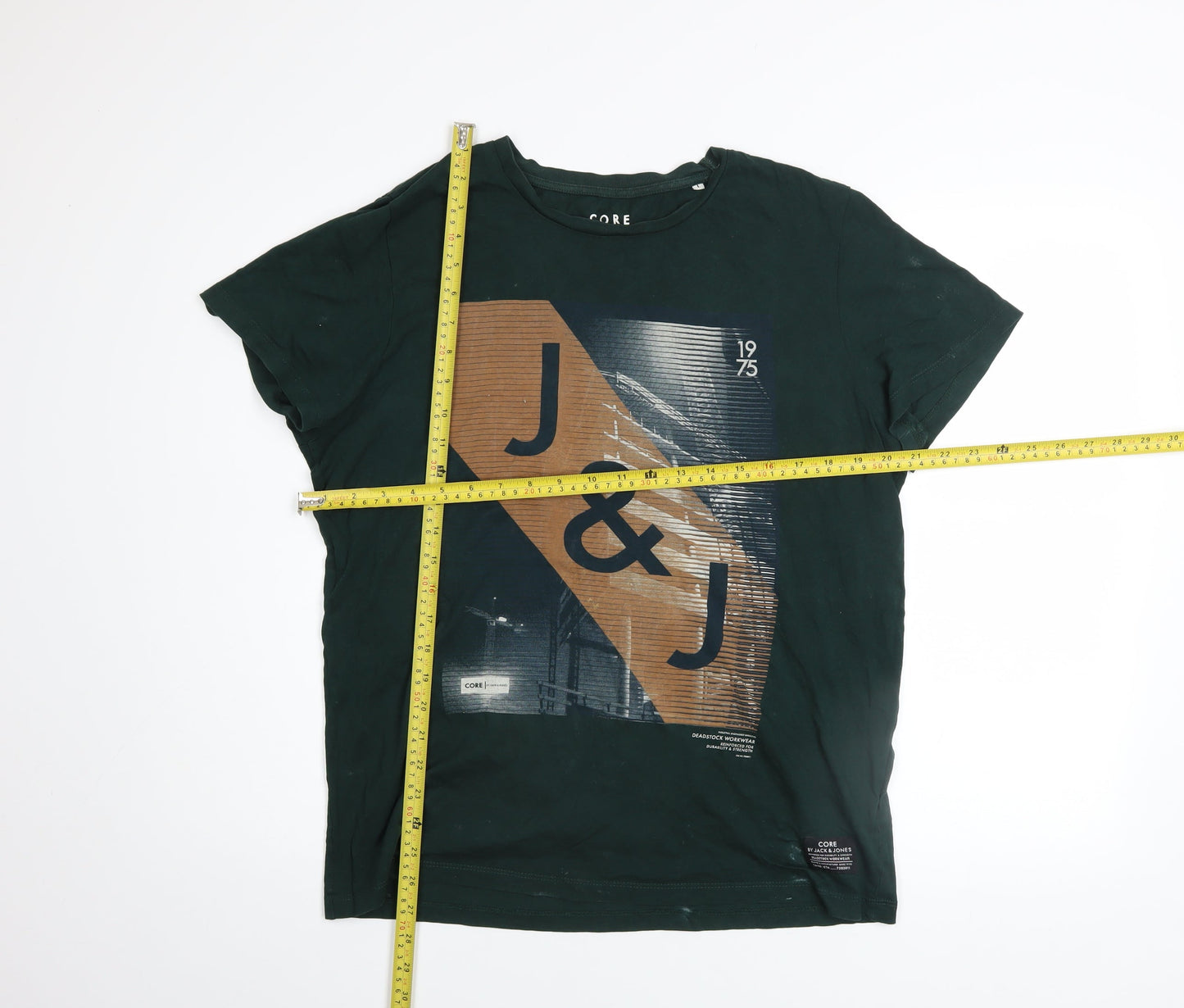 Mens UK Size L JACK & JONES Green  T-Shirt