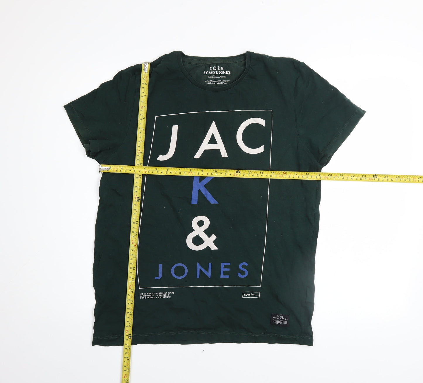Mens UK Size L JACK & JONES Green  T-Shirt