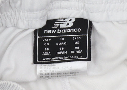 New Balance Boys White 2-3 Years Athletic Football Shorts
