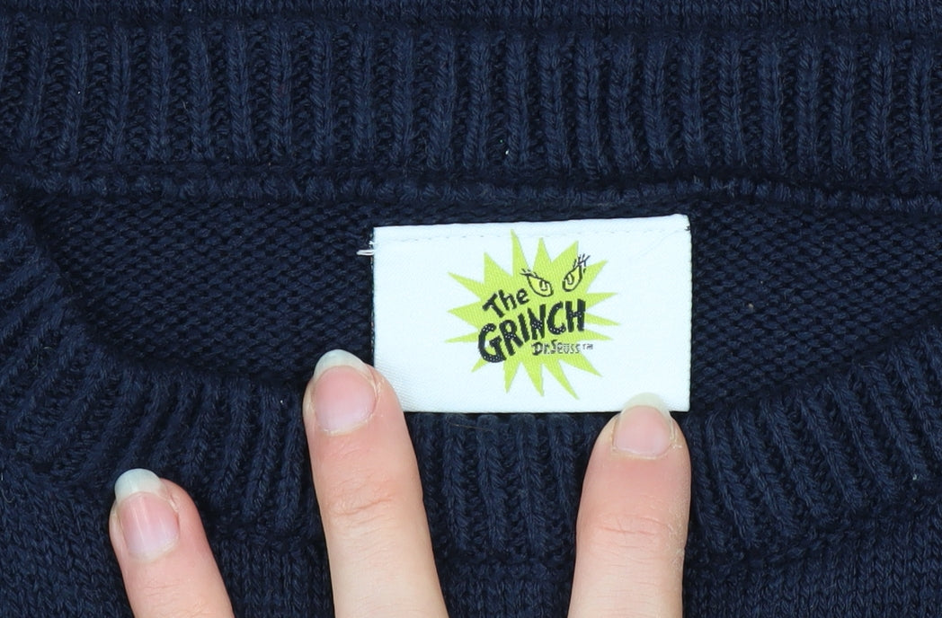 Boys UK Size 14-15 Years Primark Blue Pullover Jumper