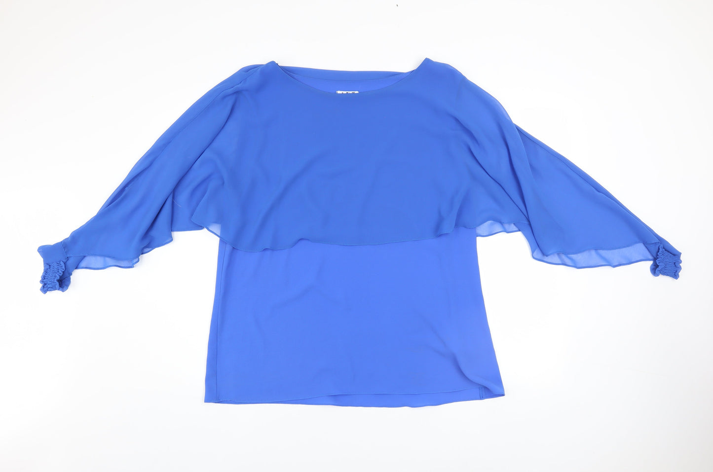 Womens UK Size XL Art Blue Tunic Blouse