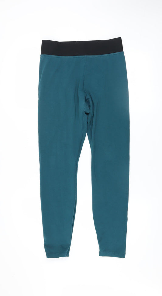 Womens UK Size M Nike Slim Fit Leggings Blue Leggings