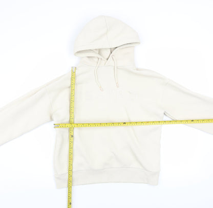 Womens UK Size 8 USA Pro Beige Pullover Hoodie