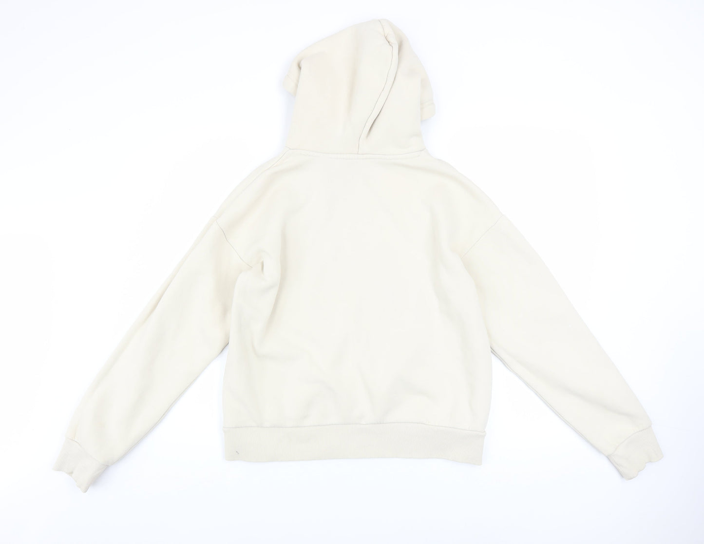 Womens UK Size 8 USA Pro Beige Pullover Hoodie