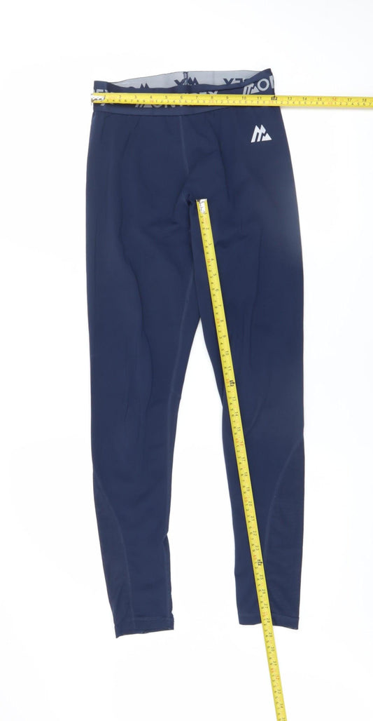 Mens UK Size S Montirex Athletic Fit Compression Blue Leggings