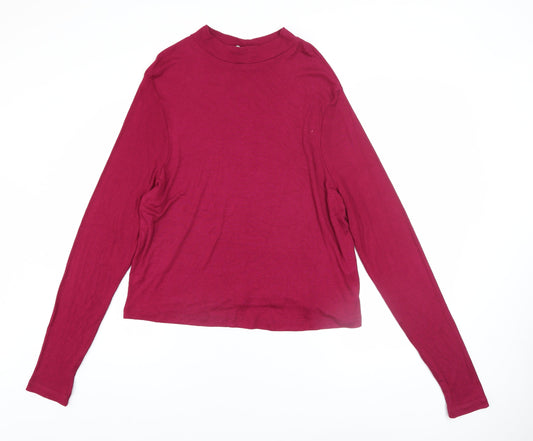 Womens UK Size 22 ASOS Red Basic T-Shirt