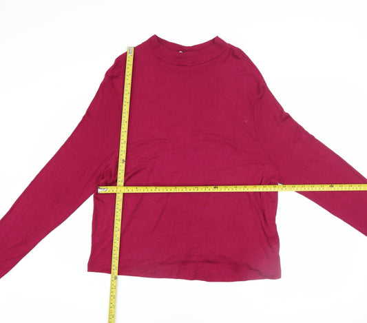 Womens UK Size 22 ASOS Red Basic T-Shirt