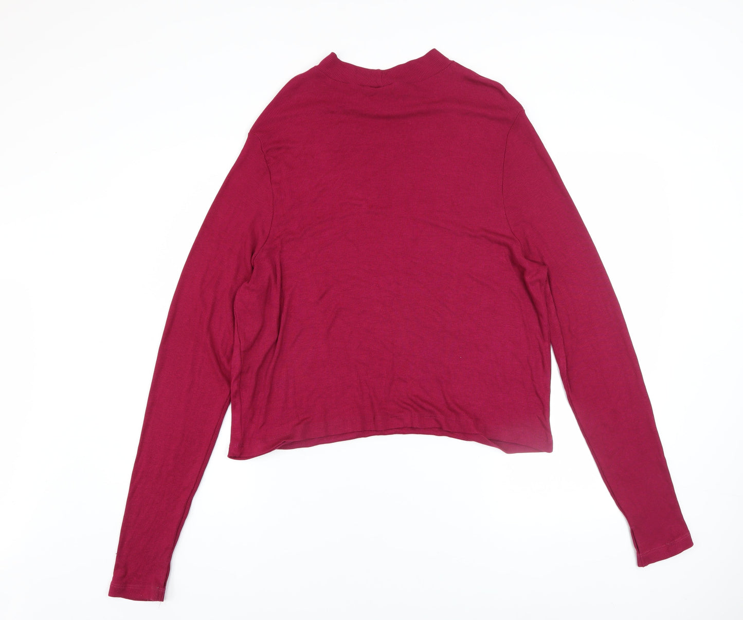 Womens UK Size 22 ASOS Red Basic T-Shirt