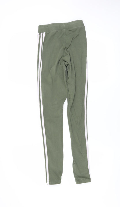 Womens UK Size 4 adidas  Leggings Green Leggings