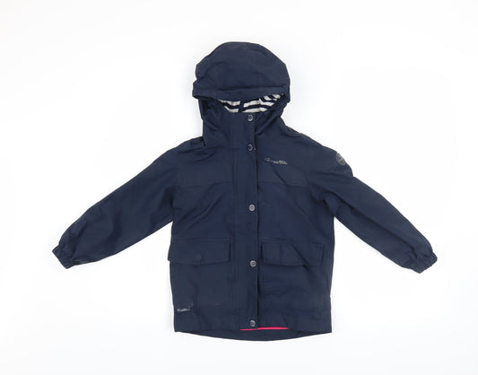 Girls UK Size 5-6 Years Regatta Blue Rain Coat