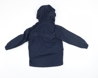 Girls UK Size 5-6 Years Regatta Blue Rain Coat