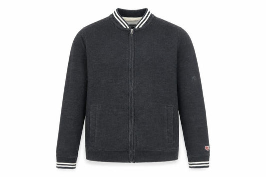 Abercrombie & Fitch Men’s Grey Bomber Jacket Size S Cotton Blend