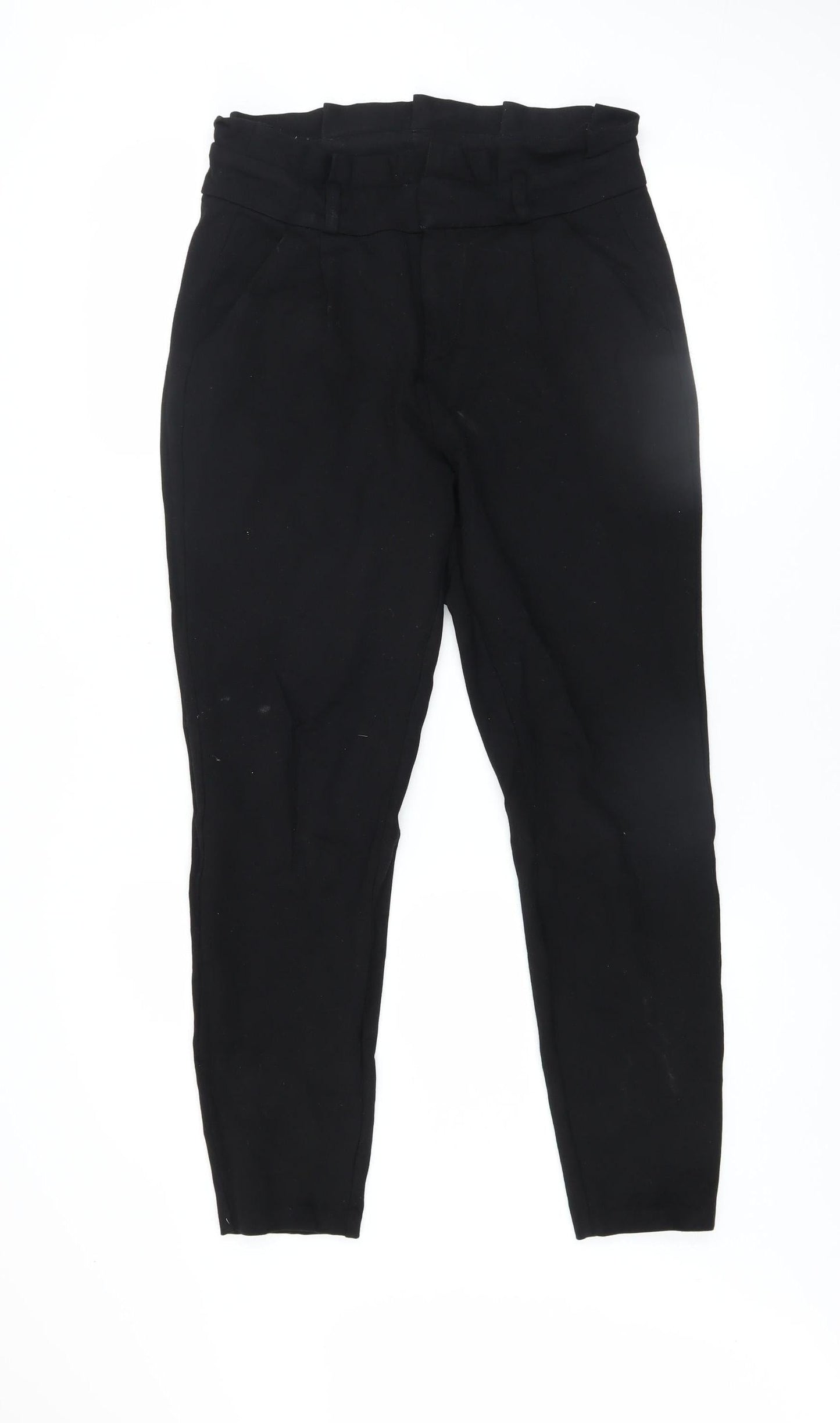 Womens UK Size S VERO MODA Slim Fit BusinessCasualWorkwear Black Trousers