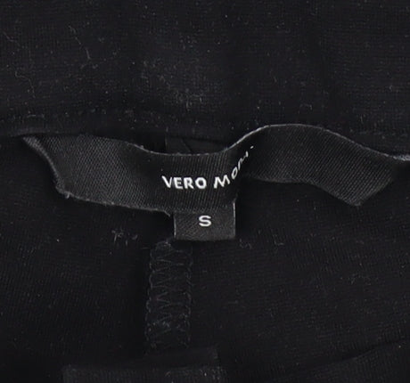 Womens UK Size S VERO MODA Slim Fit BusinessCasualWorkwear Black Trousers