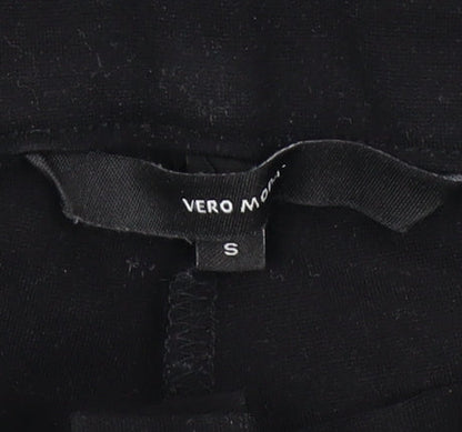 Womens UK Size S VERO MODA Slim Fit BusinessCasualWorkwear Black Trousers