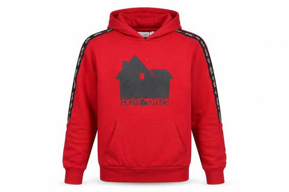 Mens UK Size S Home Alone Red Pullover Hoodie