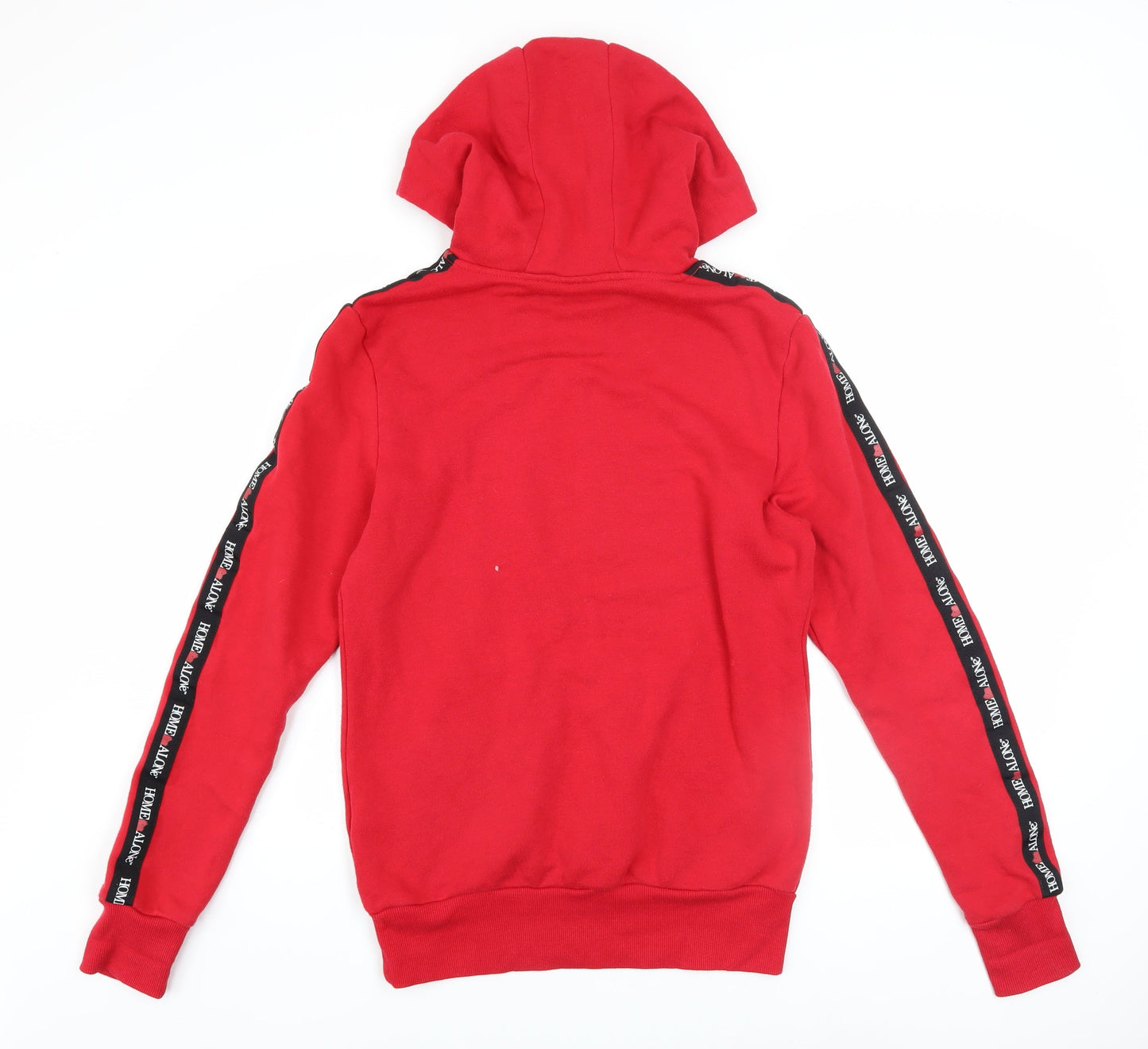 Mens UK Size S Home Alone Red Pullover Hoodie