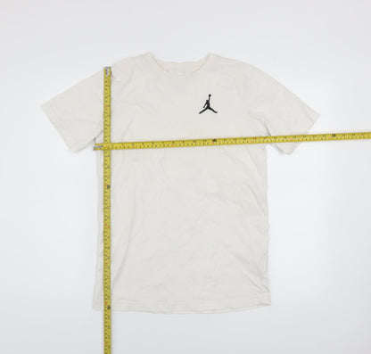 Boys UK Size 13-15 Years Jordan White Basic T-Shirt